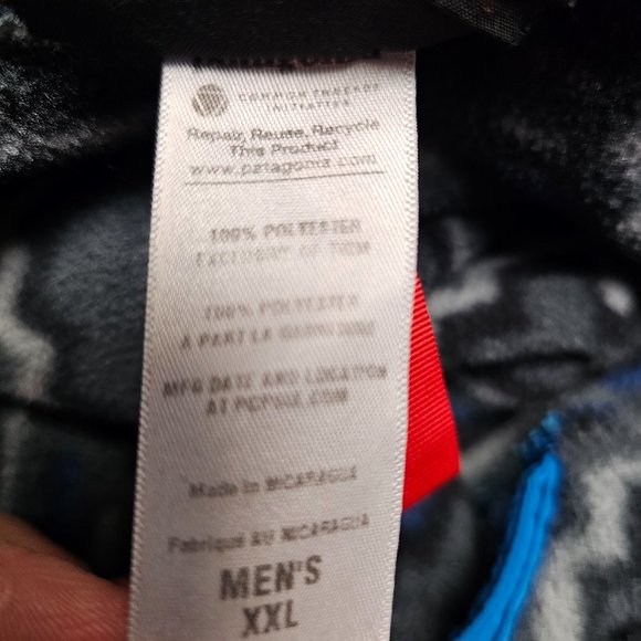 Mens Patagonia Synchilla Aztec Fleece Snap Button Pullover Women Gray Unisex XXL - Picture 5 of 16